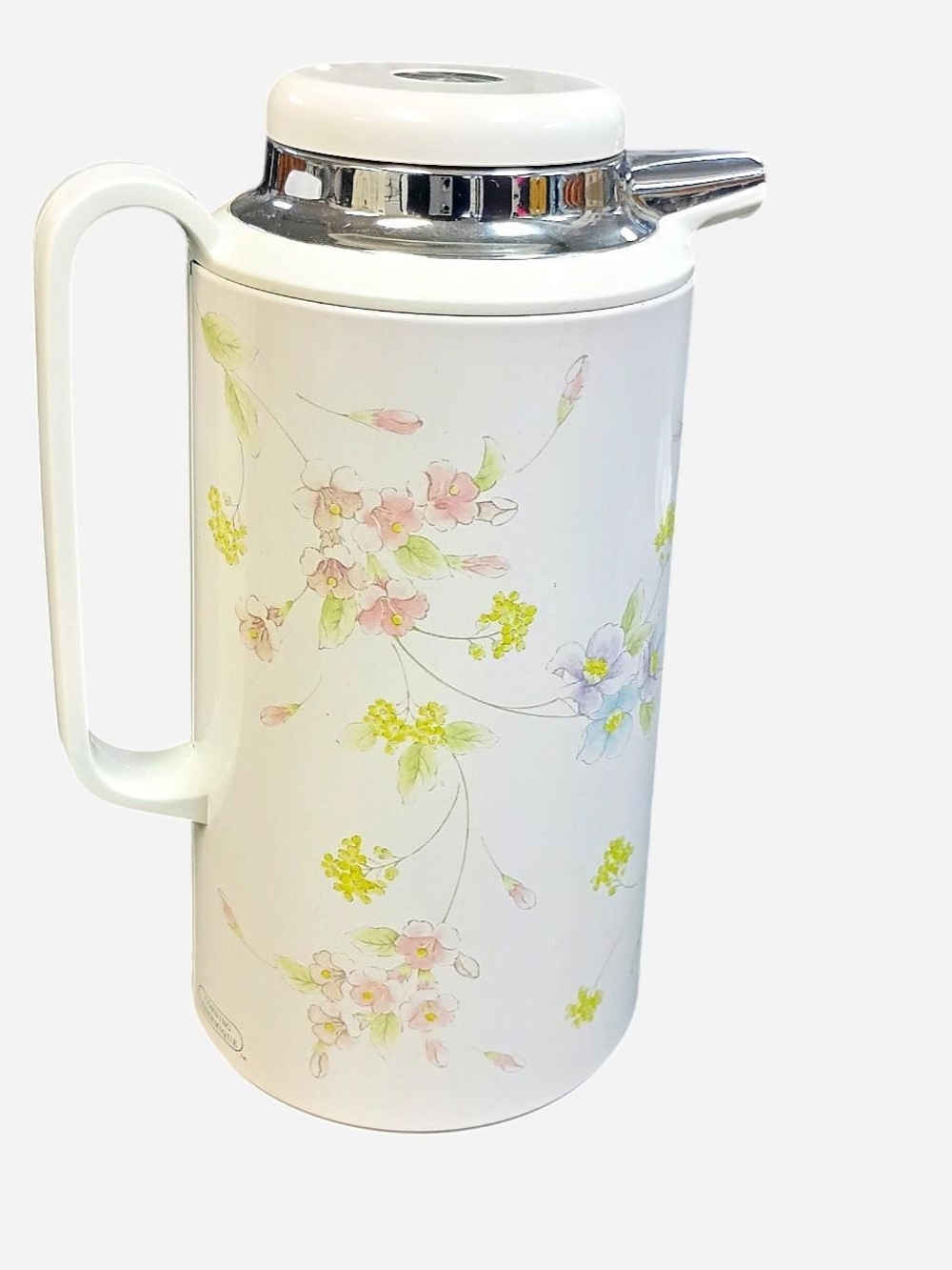 Vintage White Floral Corning Thermique Pitcher - Insulated Drinkware